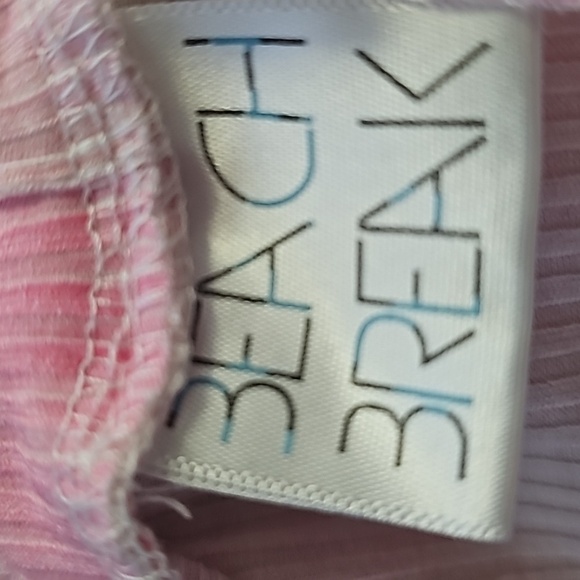 Beach break lounge pants. Size large. Yellow and pink excellent condition. - Picture 6 of 8